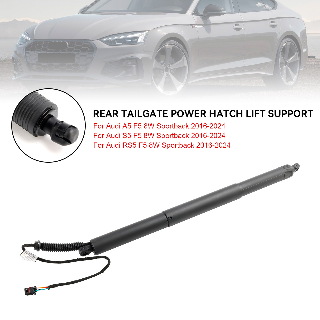 2016-2024 Audi A5 S5 RS5 F5 8W Sportback 1* Rear Tailgate Lift Support 8W8827851 Black Generic
