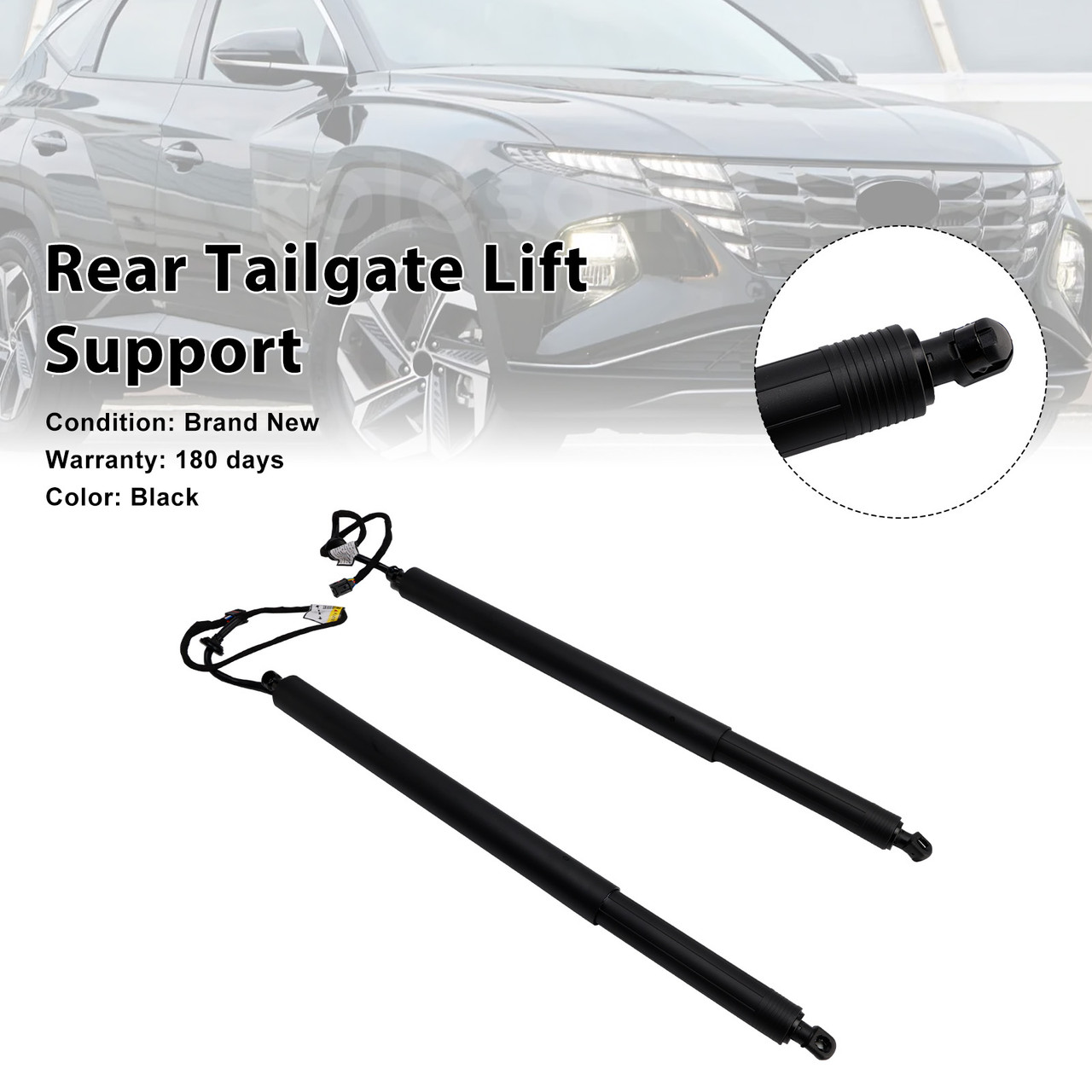 2016-2021 Hyundai Tucson 2* Rear Tailgate Lift Support 81770D3100 Black Generic