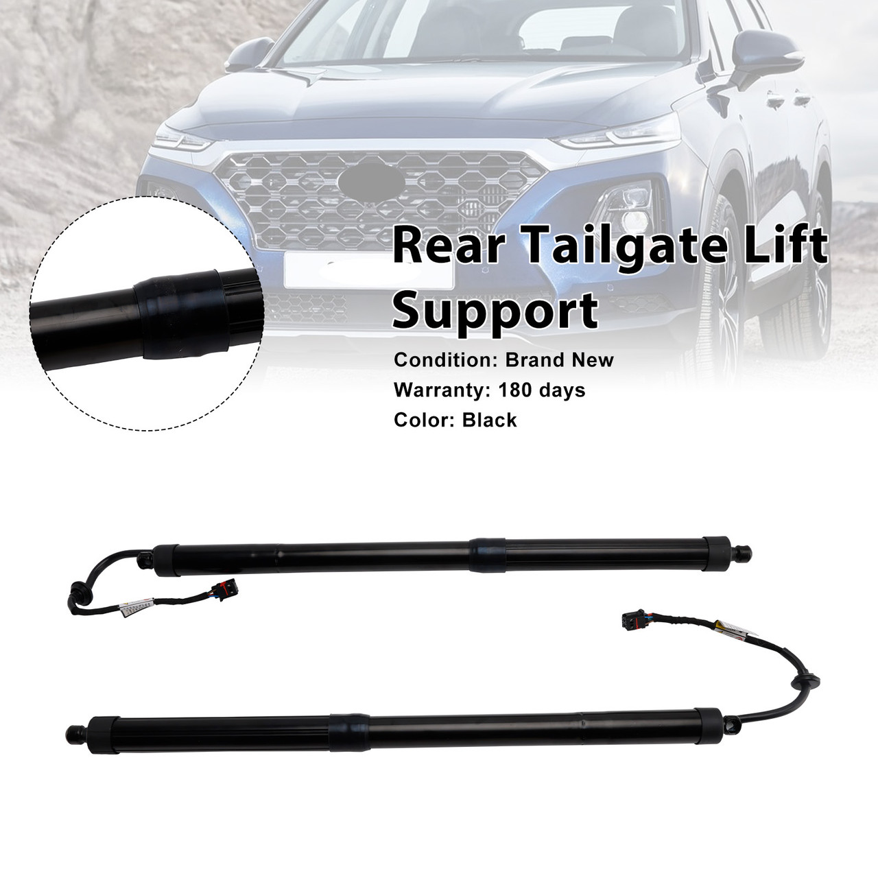 2013-2019 Hyundai Santa Fe Sport Utility 2* Rear Tailgate Lift Support 81771-B8100 Black Generic