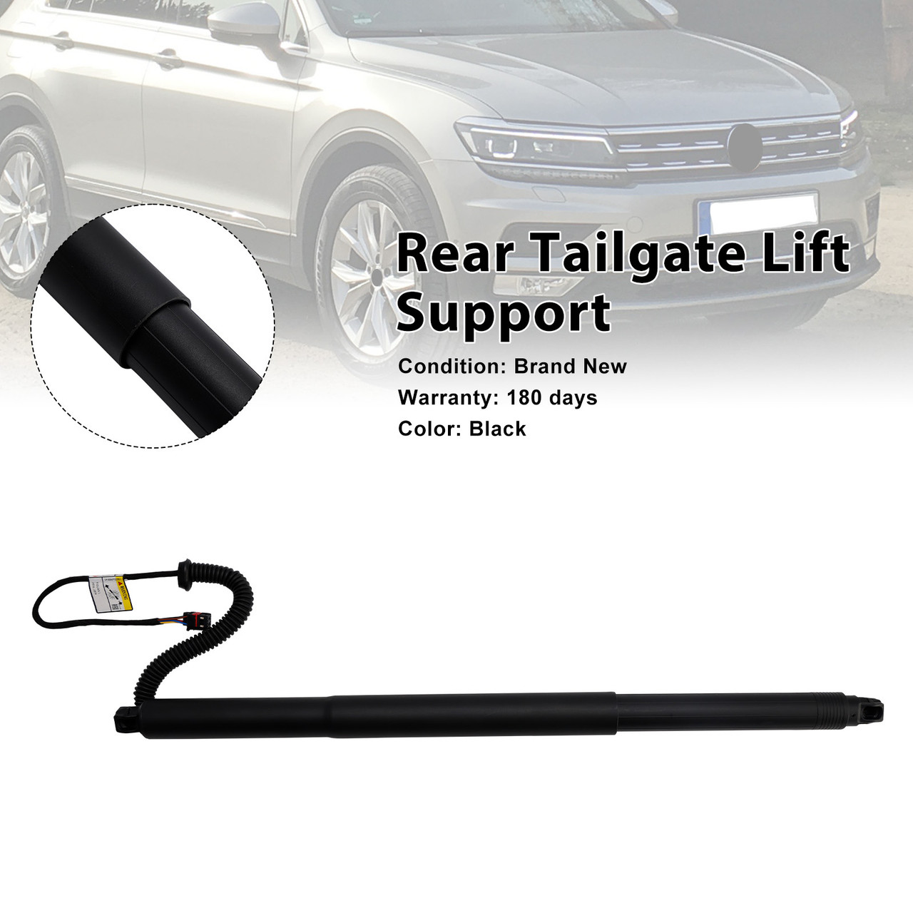 2016-2019 VW Tiguan AD1 1* Rear Tailgate Lift Support 5NA827851A905 Black Generic