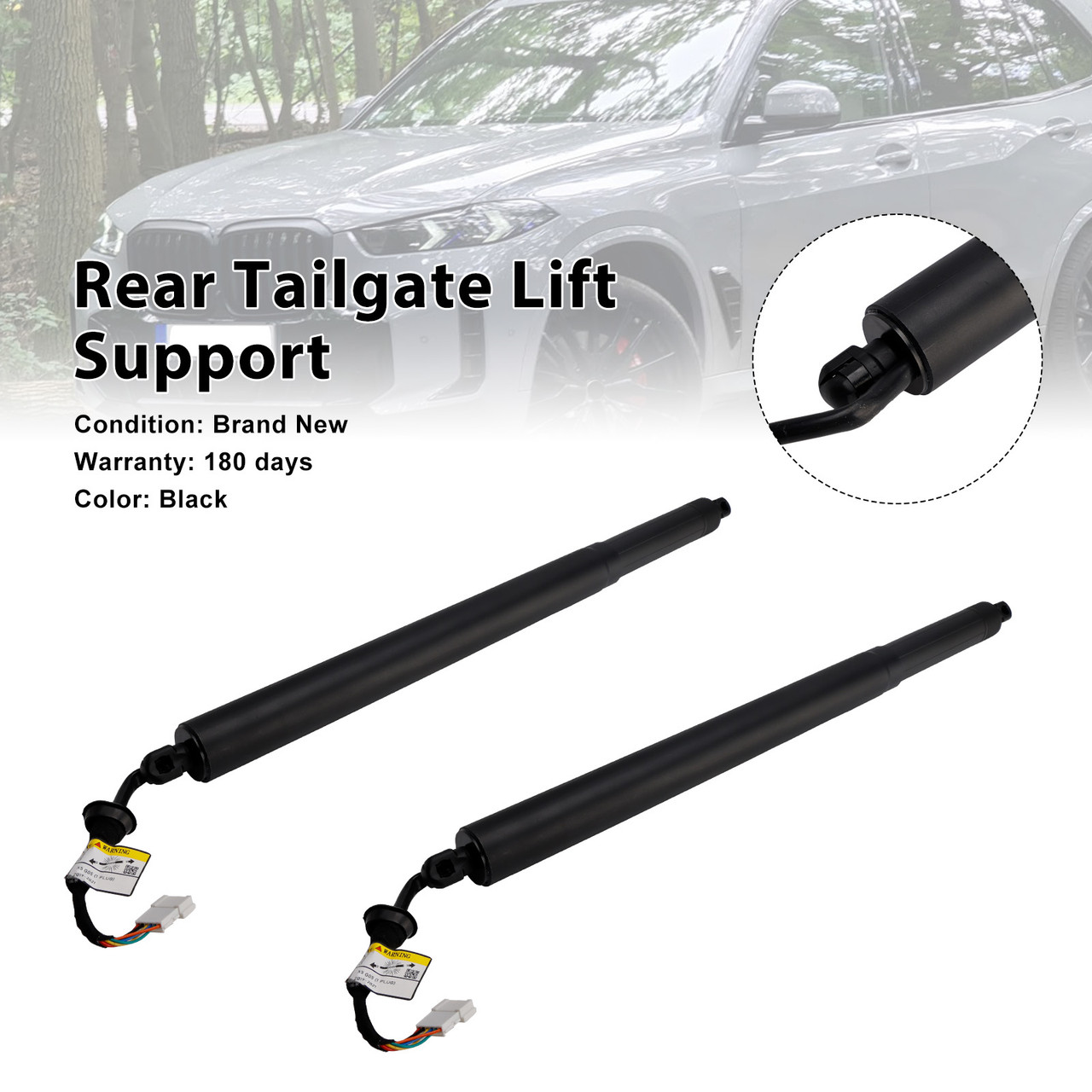 2018-2024 BMW X5 F95 G05 2* Rear Tailgate Lift Support 51249482800 Black Generic