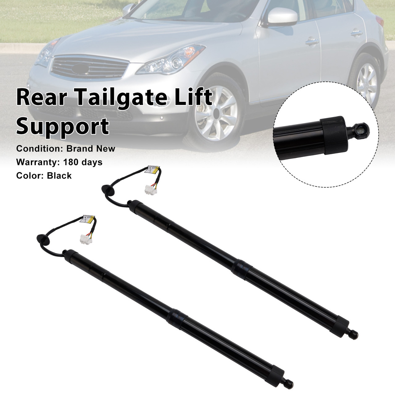 2011-2017 INFINITI EX35 FX50 QX70 2* Rear Tailgate Lift Support 905603FY0A Black Generic
