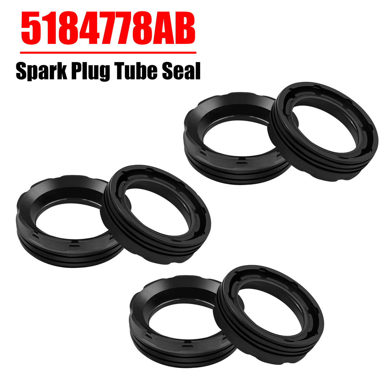 2012-2024 Dodge Challenger/Charger/Durango 6Pcs Spark Plug Tube Seal 5184778AB Generic