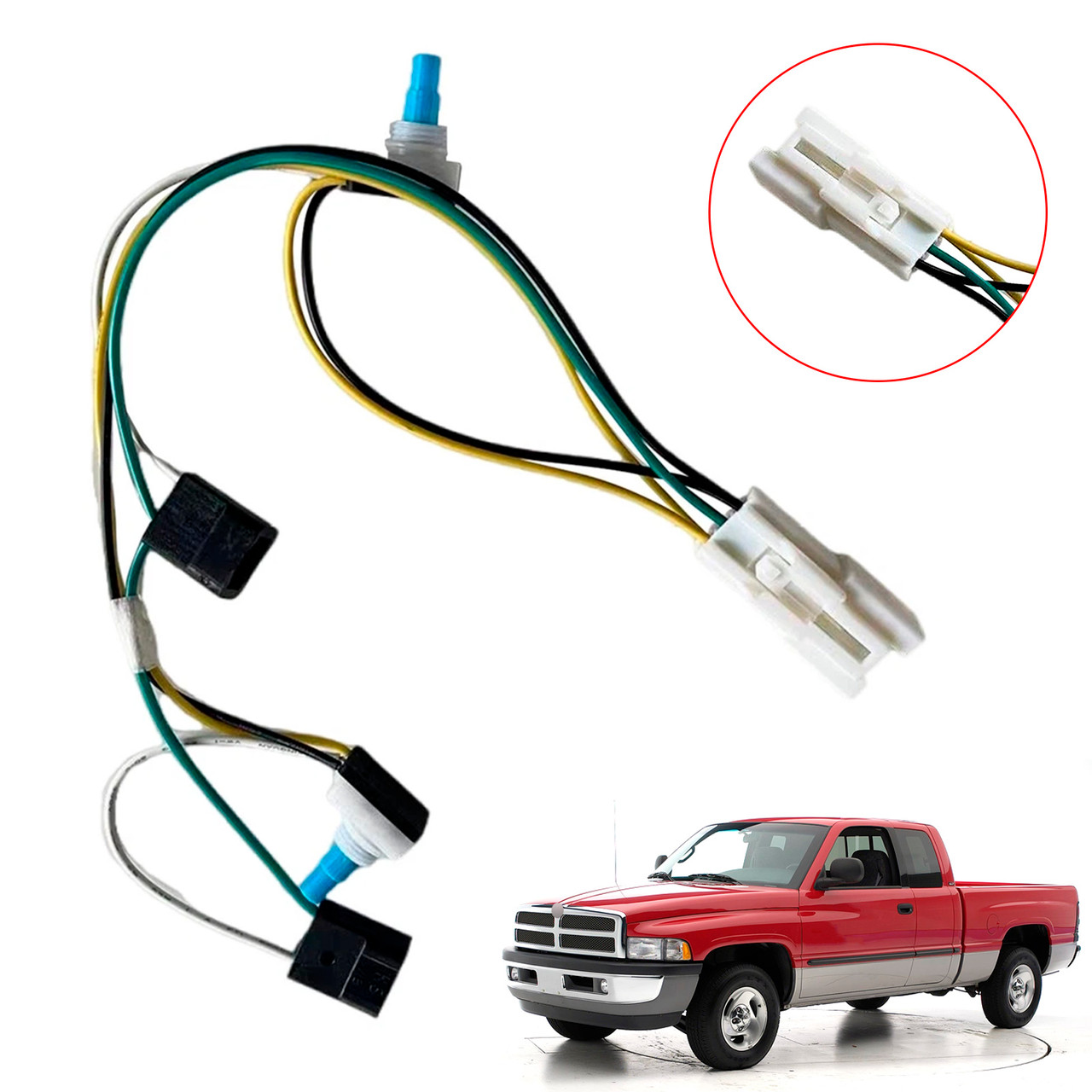 1999-2002 Dodge Ram 1500 2500 3500 5.9L Overhead Console Map Light Wiring w/Switches 5013609AA Generic
