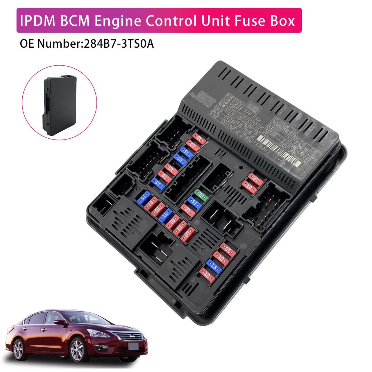 2013-2018 Nissan Altima IPDM BCM Engine Control Unit Fuse Box 284B7-3TS0A Generic