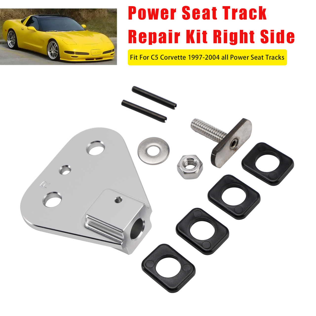 1997-2004 Chevy Corvette C5 Power Seat Track Repair Kit Right Side Generic