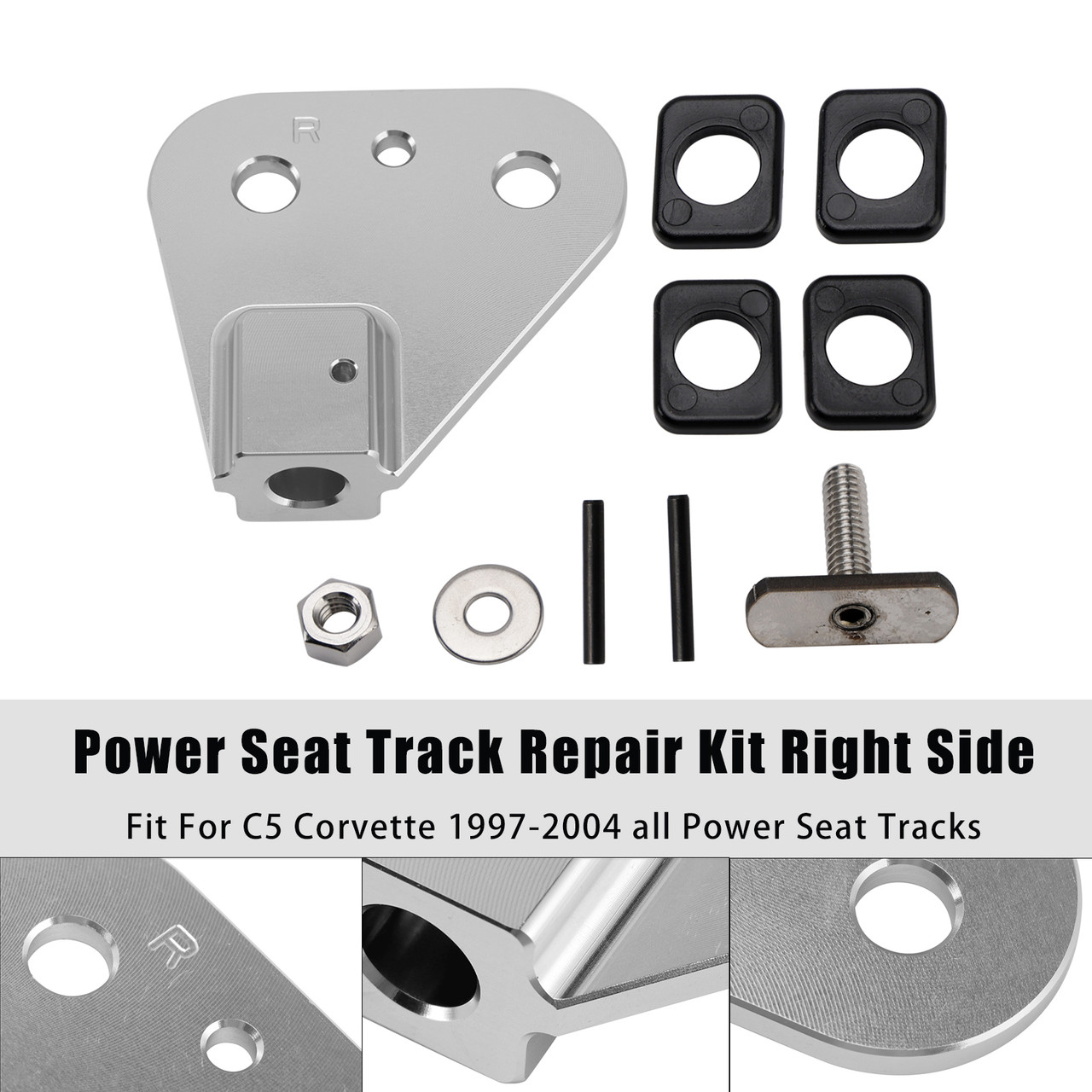 1997-2004 Chevy Corvette C5 Power Seat Track Repair Kit Right Side Generic