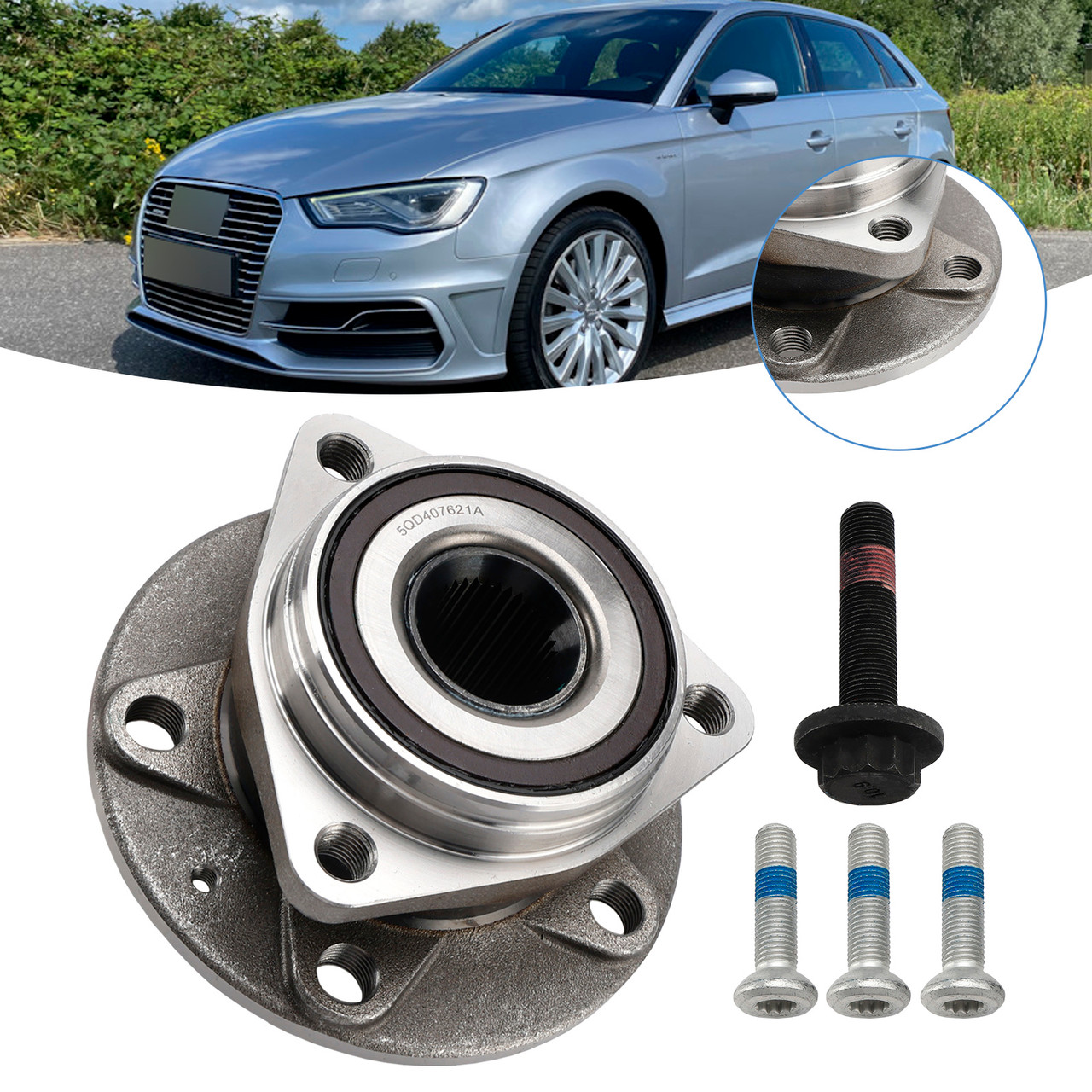 2012-2020 SEAT Leon Wheel Hub Bearing Assembly 5Q0407621A Generic