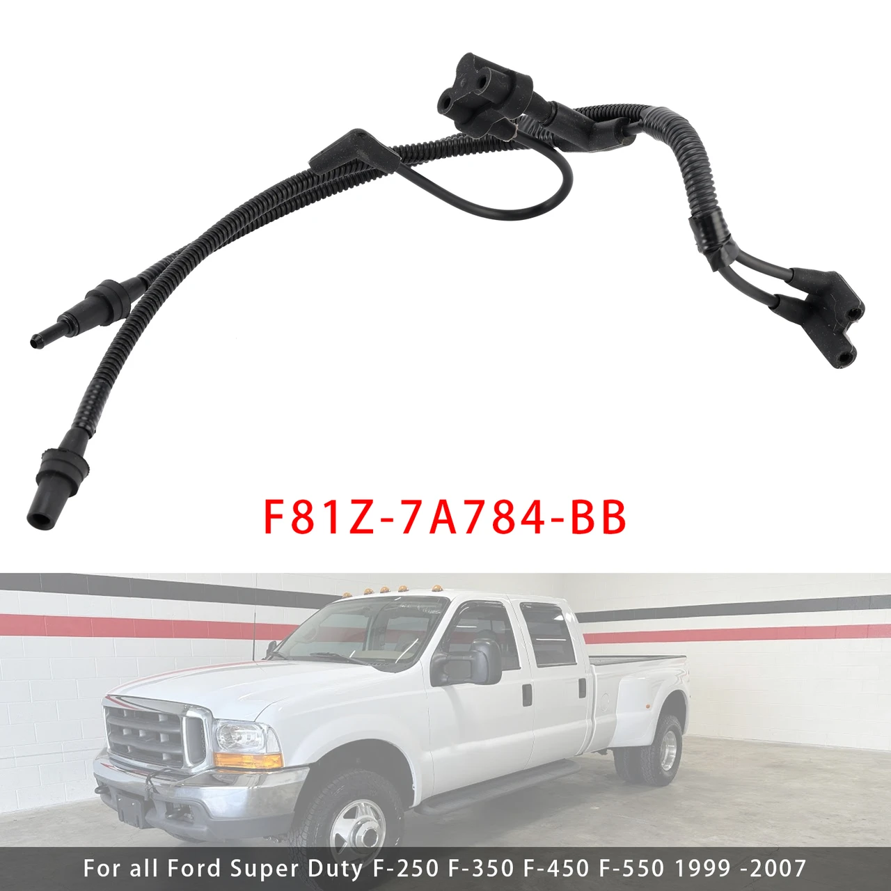 1999-2007 Ford Super Duty F-250 F-350 F-450 F-550 Vacuum Reservoir Tube F81Z-7A784-BB Generic
