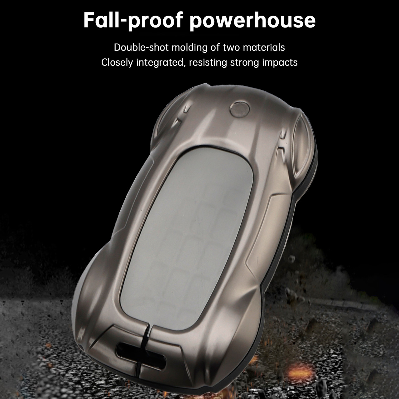 Lexus ES260h/RX350h/LS500h/NX260/UX260 Leather Alloy Zinc Car Key Gray Case Cover Generic