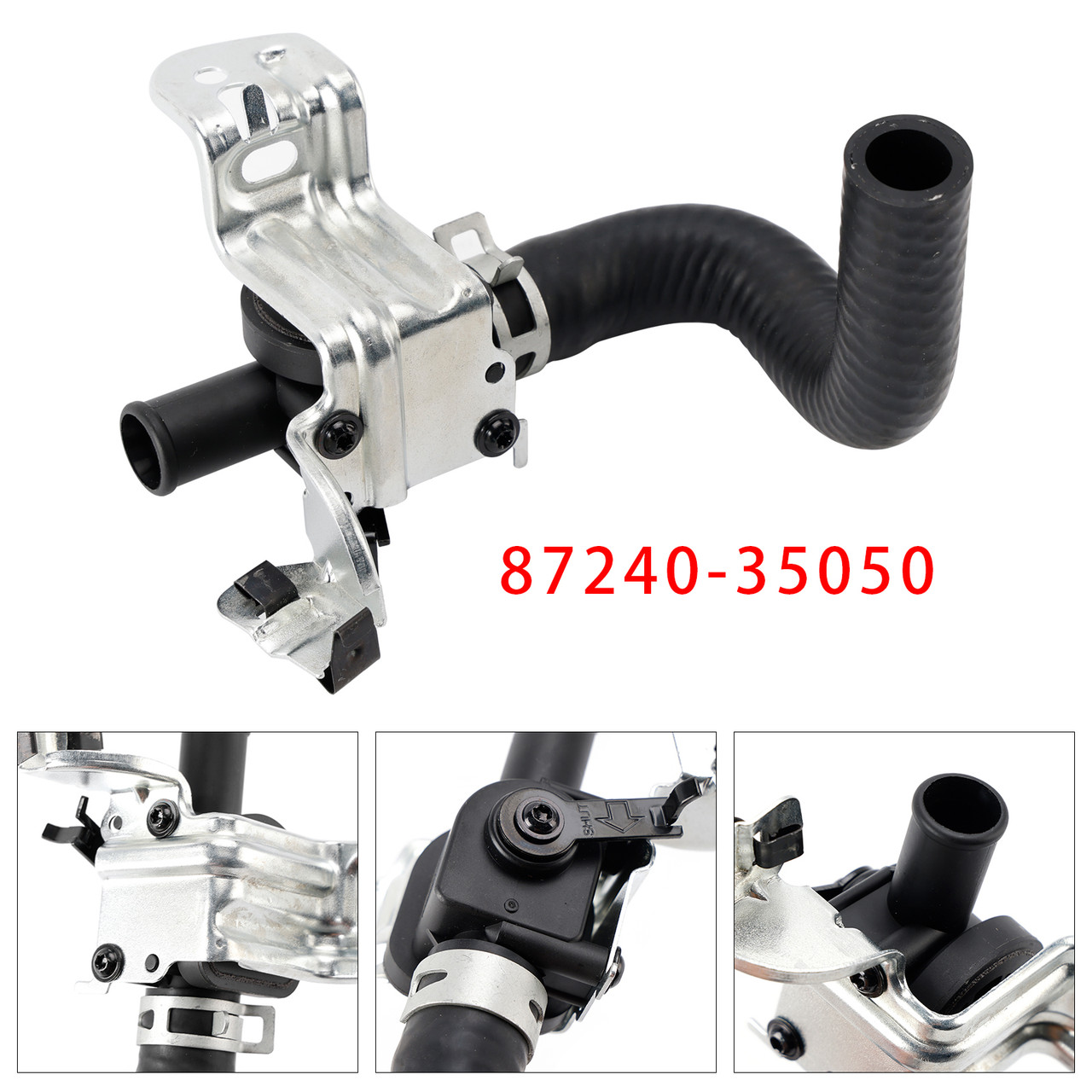 1996-1998 Toyota 4Runner 2.7L L4 3.4L V6 HVAC Heater Control Valve With Inlet Hose 87240-35050 Generic