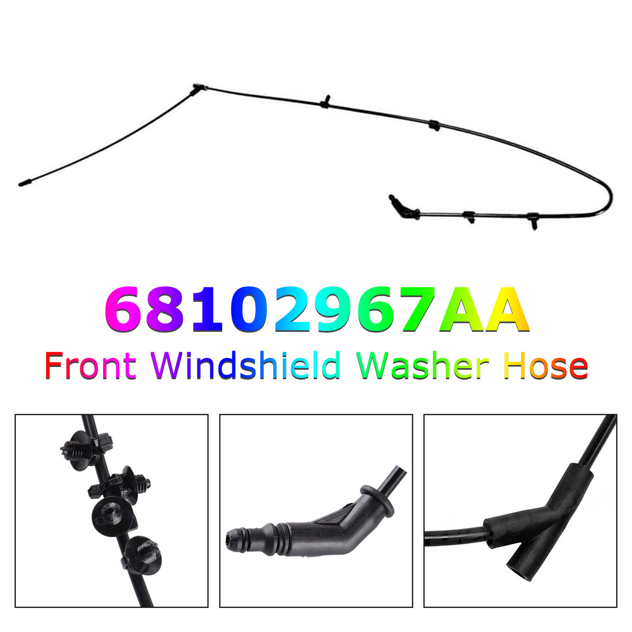 2014-2018 Jeep Cherokee Front Windshield Washer Hose Pipe 68102967AA Generic