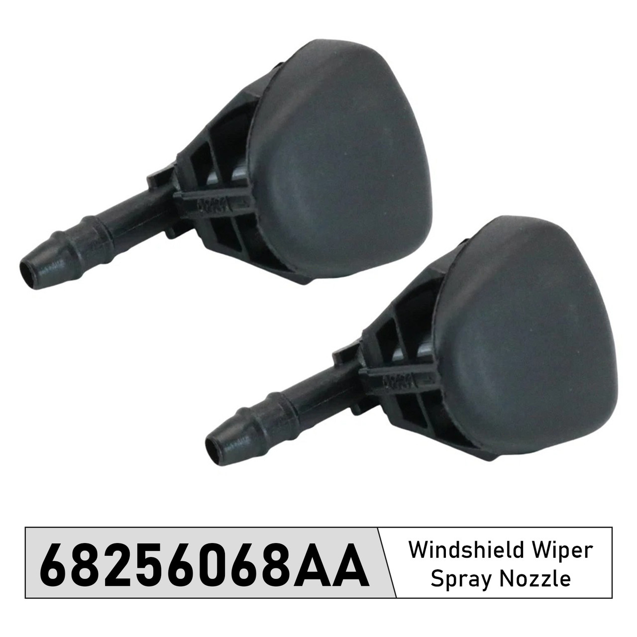 2015-2020 Jeep Renegade 2Pcs Windshield Wiper Spray Nozzle 68256068AA Generic