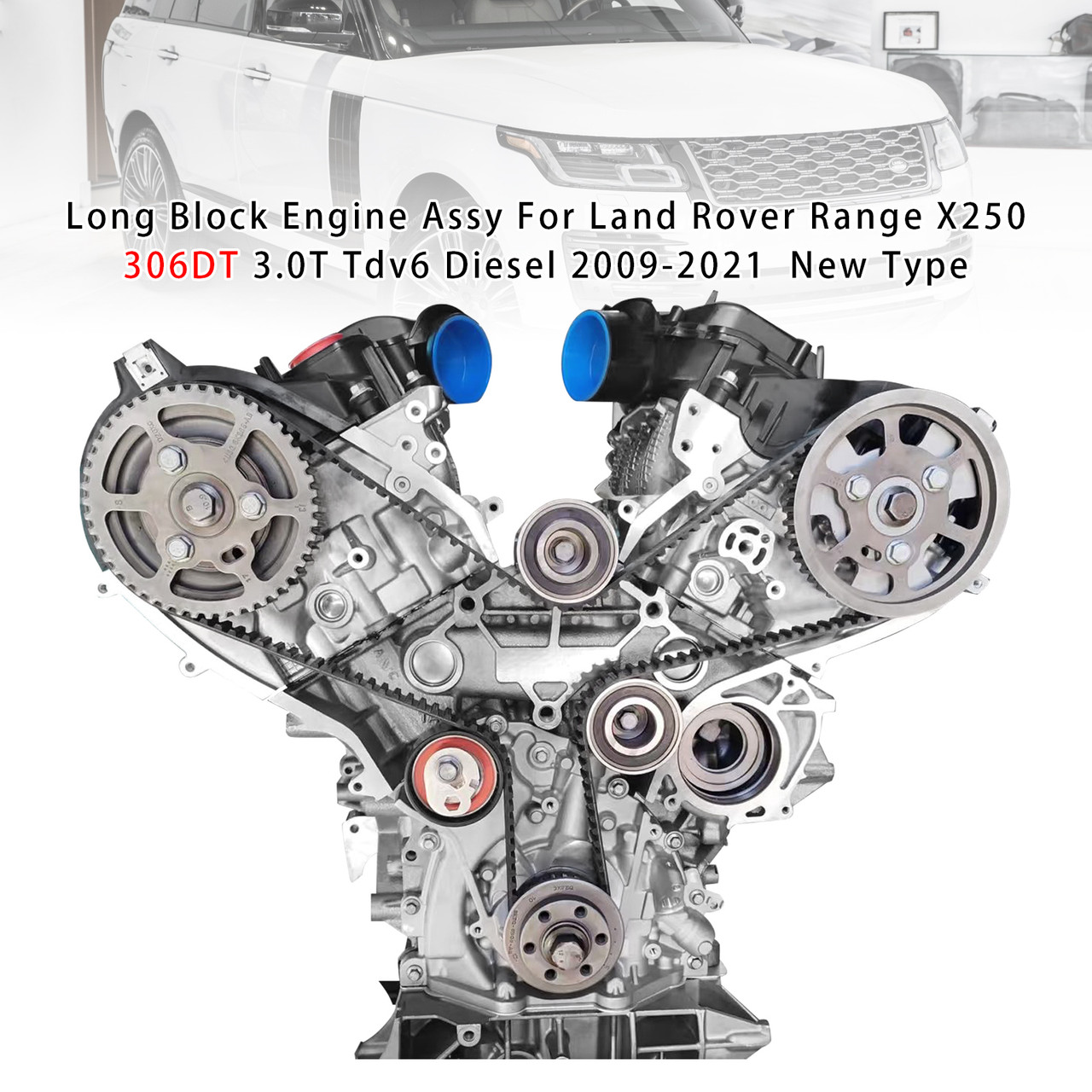 2009-2021 Land Rover Range X250 306DT 3.0T Tdv6 Diesel Long Block Engine Assy New Type Generic