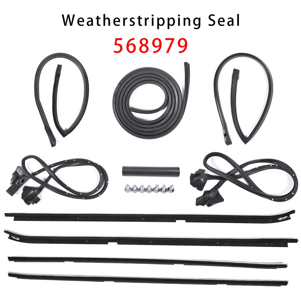 1981-1988 Buick Regal & Oldsmobile Cutlass RWD 2 door G-Body Weatherstripping Seal Kit 568979 Generic