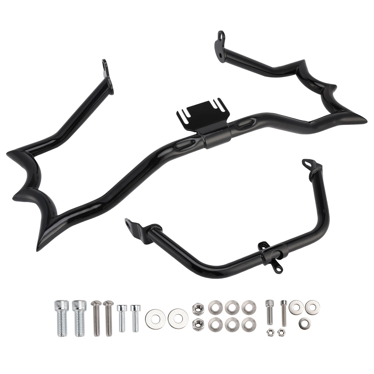 2009-later Touring models Engine Guard Crash Bar&Fairing Bracket Kit Black Generic