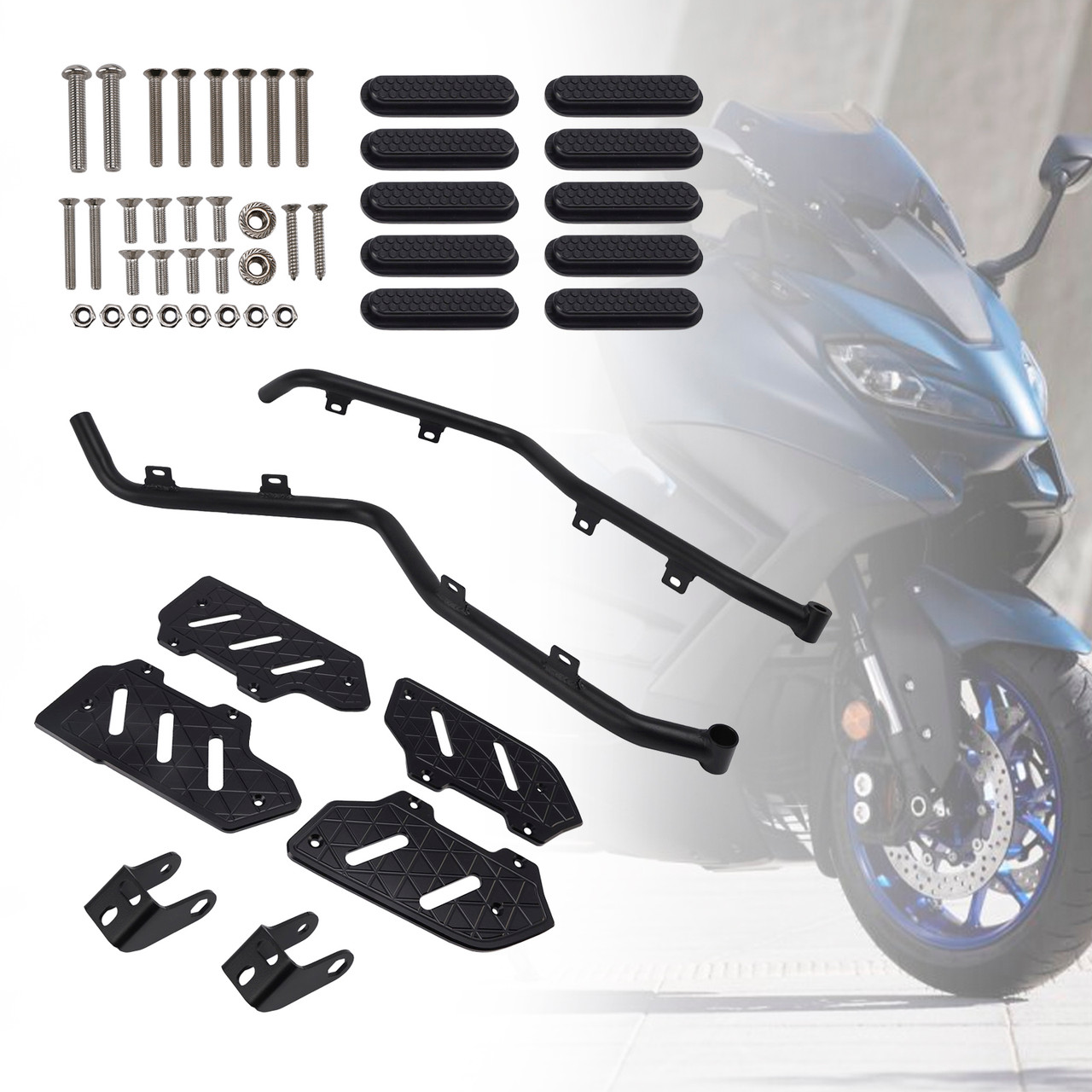 2022-2024 YAMAHA T-MAX 560 Engine Guard Crash Bar Frame Protector Black Generic