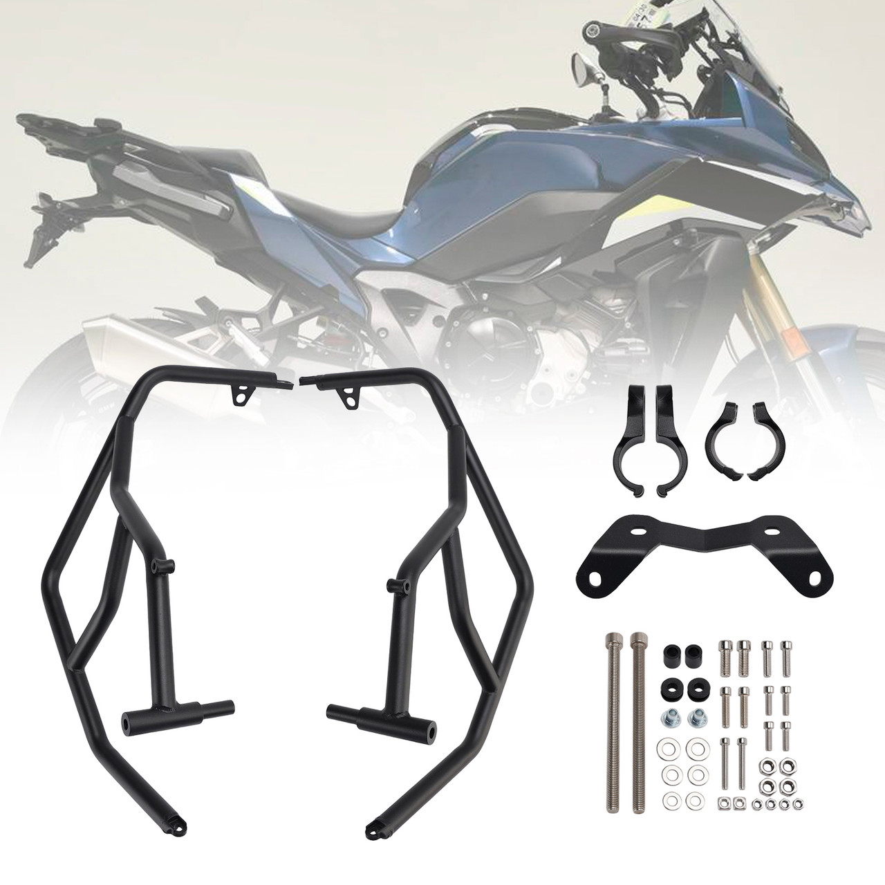 2024-2025 BMW S1000XR Upper Engine Guard Frame Crash Bar Steel Black Generic