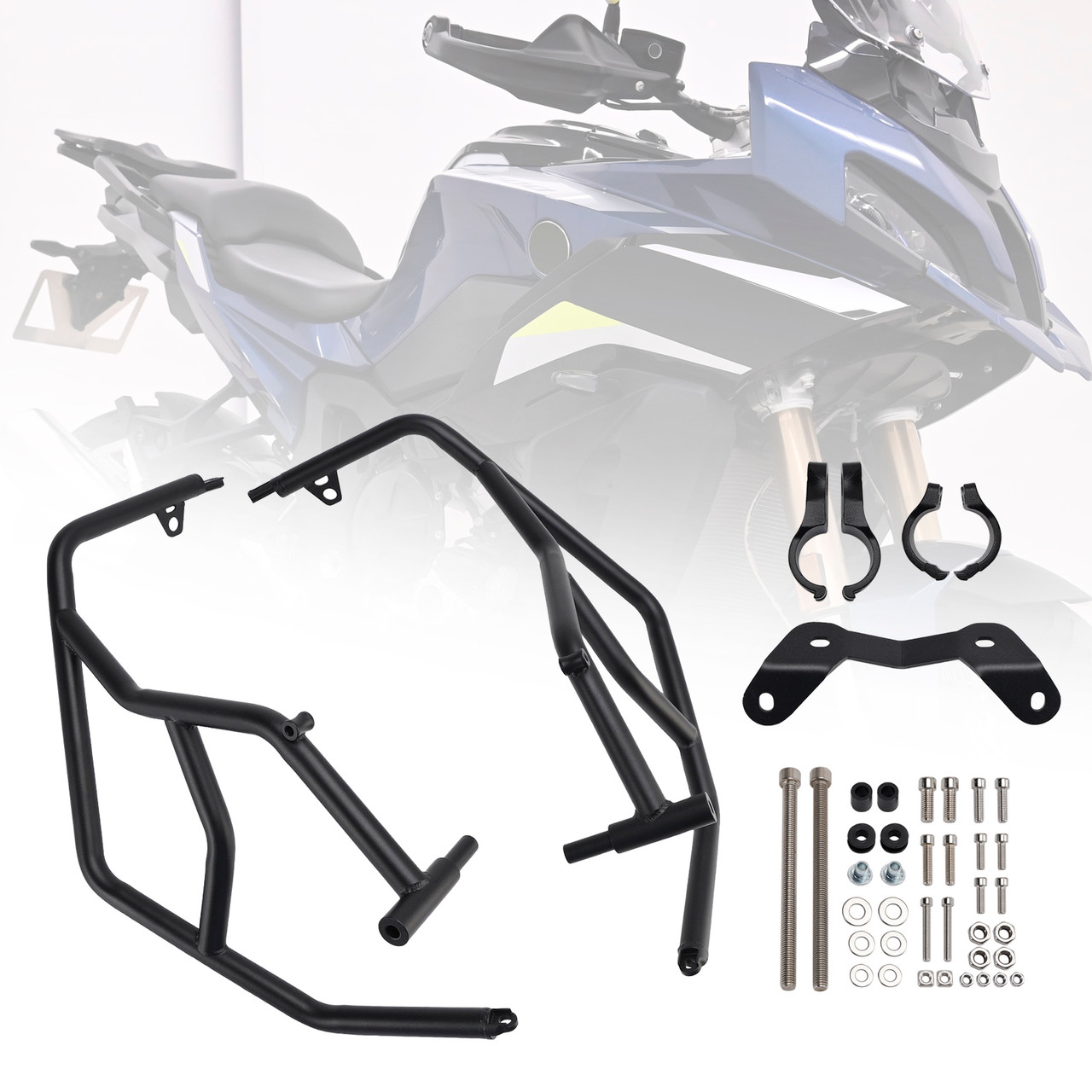 2024-2025 BMW S1000XR Upper Engine Guard Frame Crash Bar Steel Black Generic