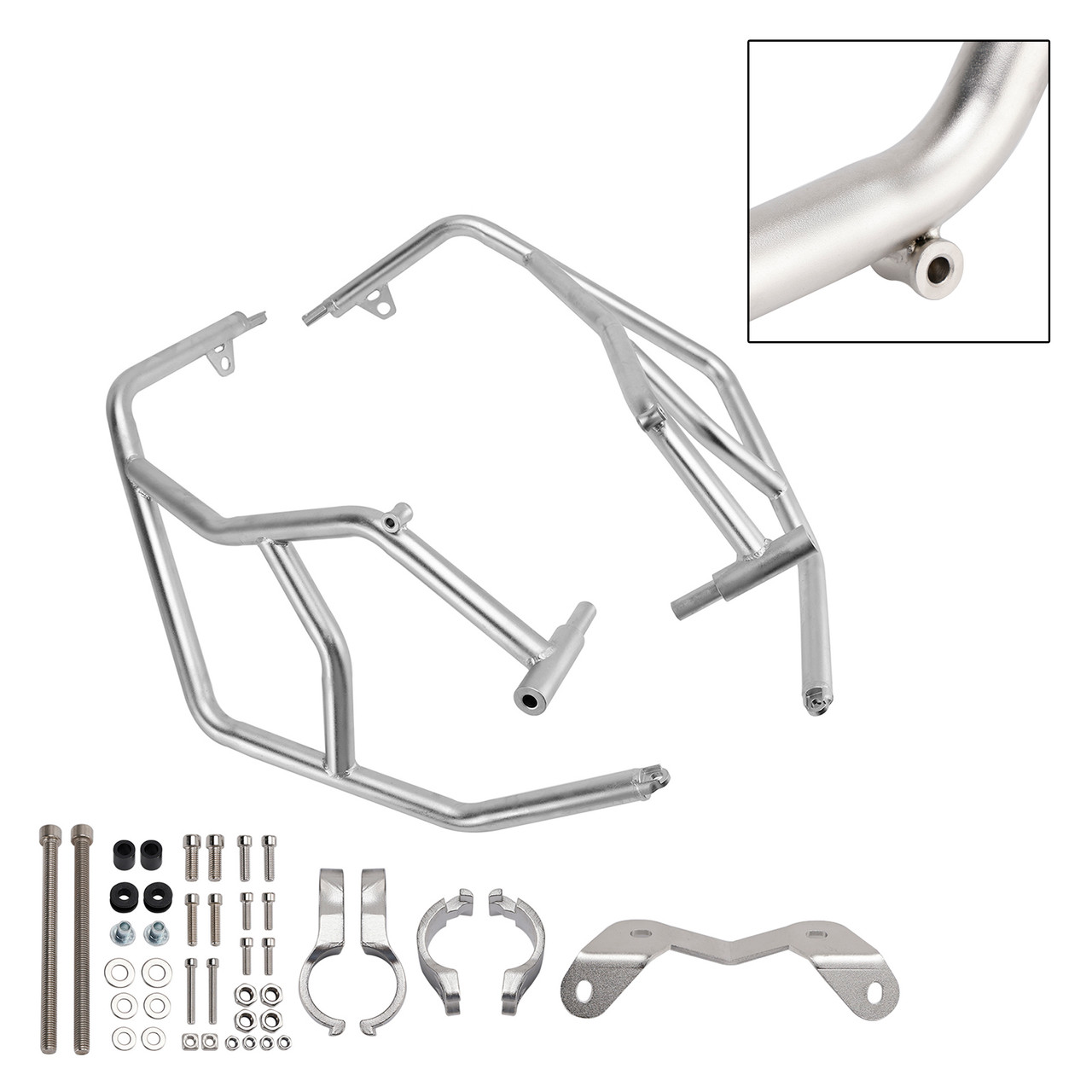 2024-2025 BMW S1000XR Upper Engine Guard Frame Crash Bar Steel Silver Generic