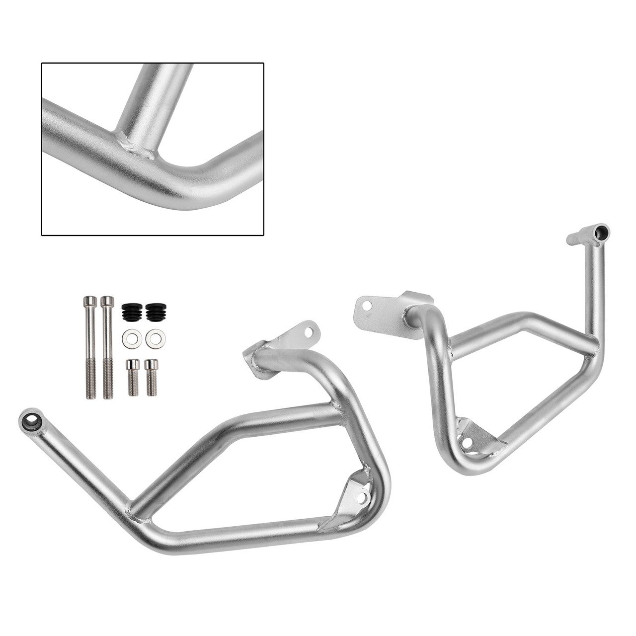 2024-2025 BMW S1000XR M1000XR Lower Engine Guard Frame Crash Bar Steel Silver Generic
