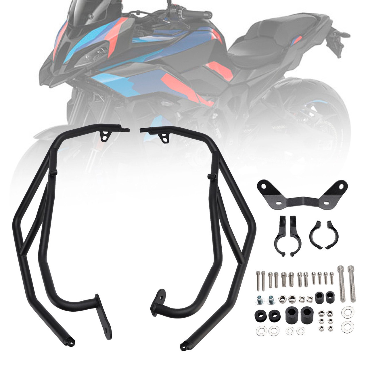 2024-2025 BMW S1000XR M1000XR Upper Engine Guard Frame Crash Bar Steel Black Generic