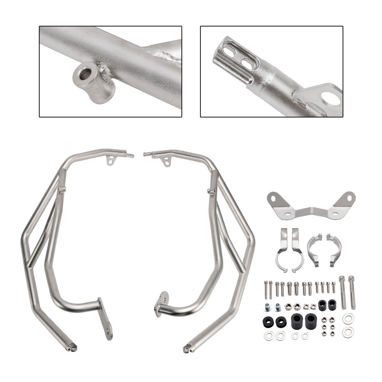 2024-2025 BMW S1000XR M1000XR Upper Engine Guard Frame Crash Bar Steel Silver Generic