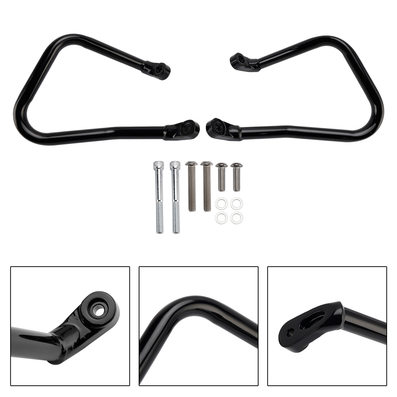 2018-2024 Softail FLHC FLHCS Engine Guard Crash Bar Frame Protector Bumper Black Generic