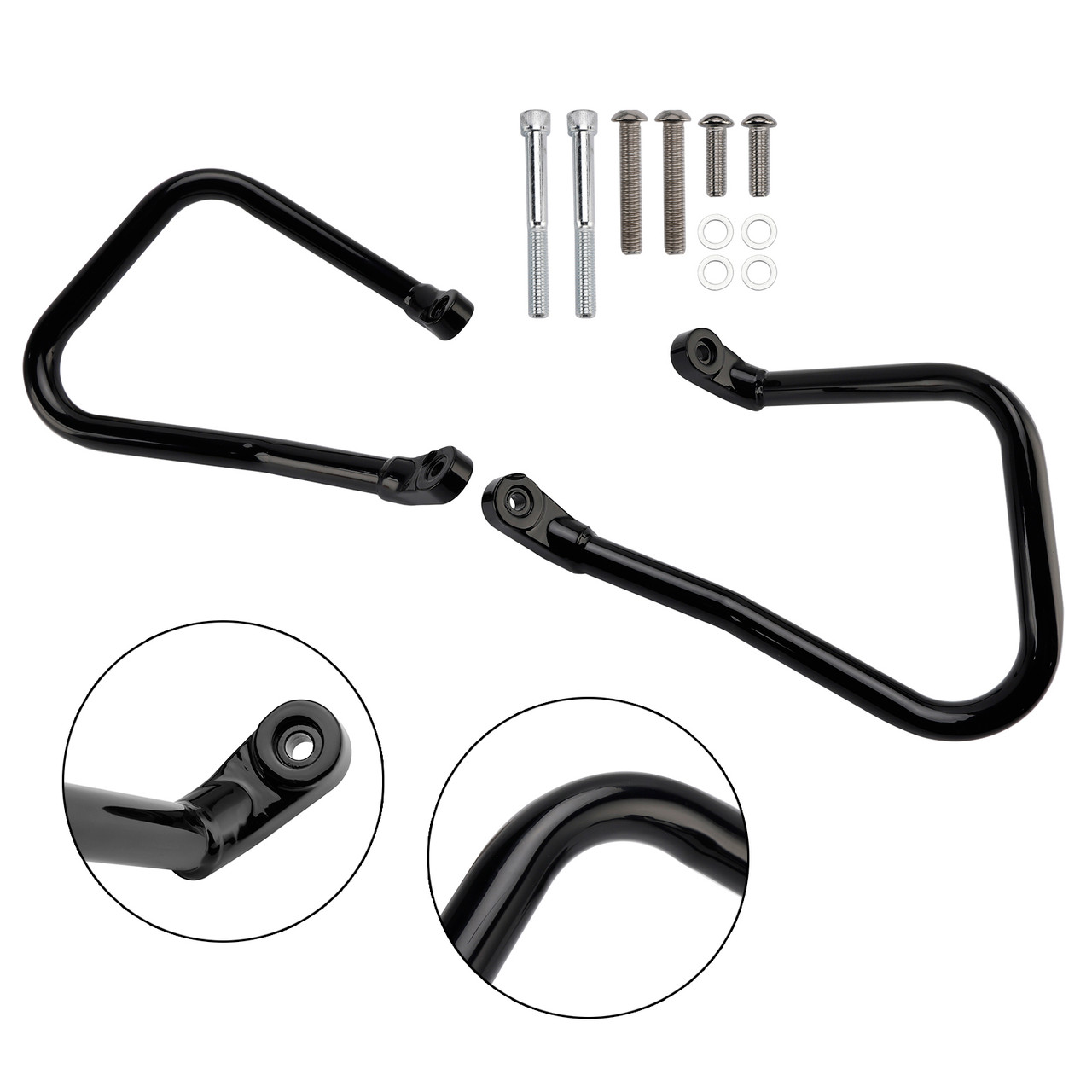 2018-2024 Softail FLHC FLHCS Engine Guard Crash Bar Frame Protector Bumper Black Generic