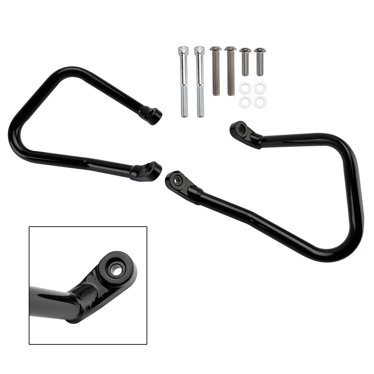 2018-2024 Softail FLHC FLHCS Engine Guard Crash Bar Frame Protector Bumper Black Generic