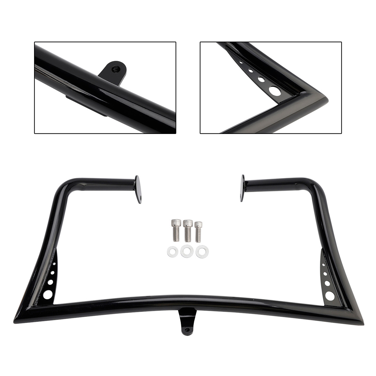 2009-2023 Street Glide FLHX Road King FLHR Engine Guard Crash Bar Frame Protector Bumper Black Generic