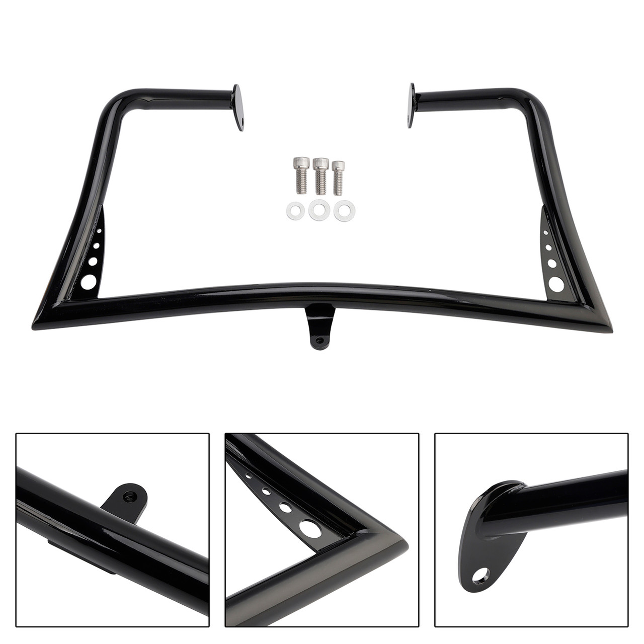 2019-2023 FLHT FLTRX FLHRXS Engine Guard Crash Bar Frame Protector Bumper Black Generic