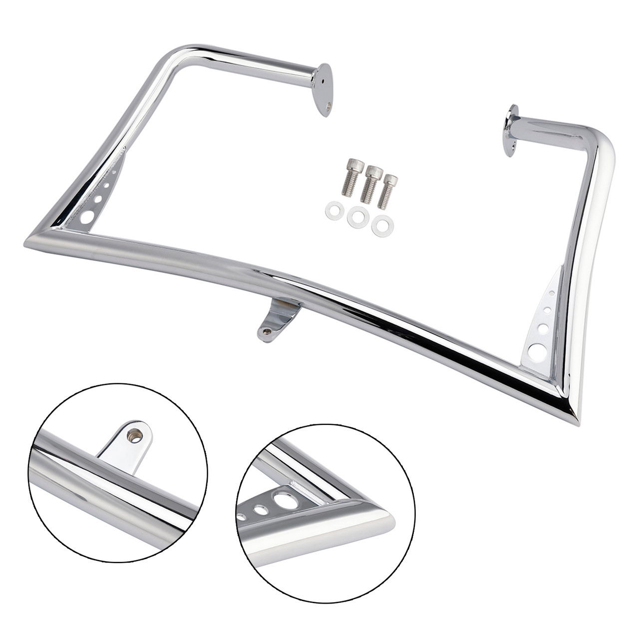 2009-2023 Street Glide FLHX Road King FLHR Engine Guard Crash Bar Frame Protector Bumper Chrome Generic