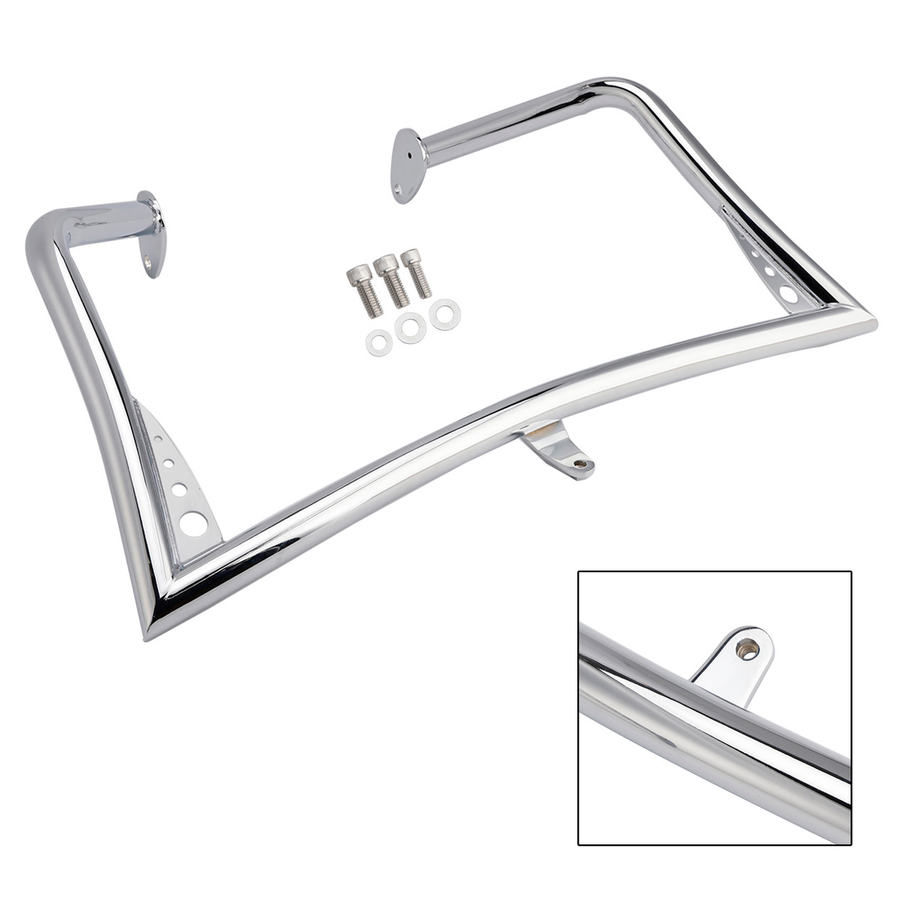 2009-2023 Street Glide FLHX Road King FLHR Engine Guard Crash Bar Frame Protector Bumper Chrome Generic