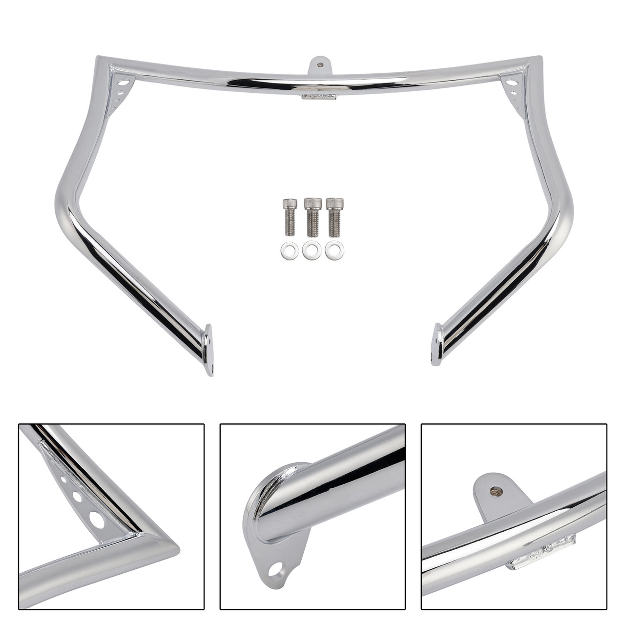 1997-2008 Touring Glide Engine Guard Crash Bar Frame Protector Bumper Chrome Generic