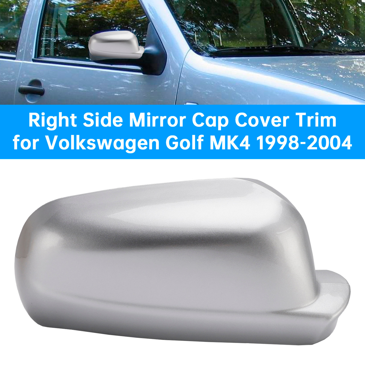 1998-2004 Volkswagen Golf MK4 Right Mirror Cap Cover Trim Accessories Generic