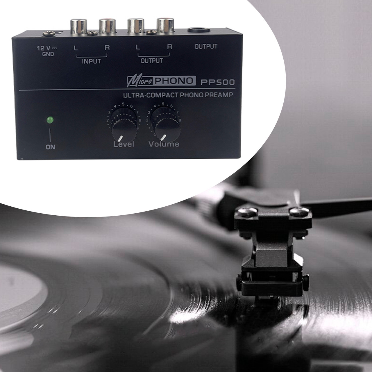 PP500 Phono Preamp Preamplifier with Level Volume Control for LP Vinyl Turntable UK