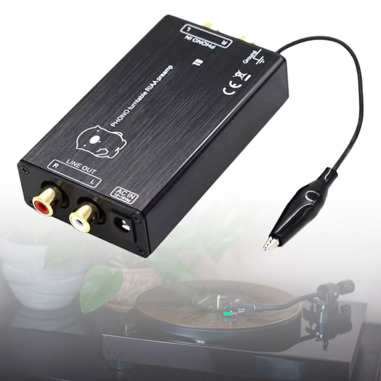T11 Phono Preamp Preamplifier MM Phono Stage Preamp LP Vinyl Record Player Turntable Stereo Phonograph Pre-Amp UK