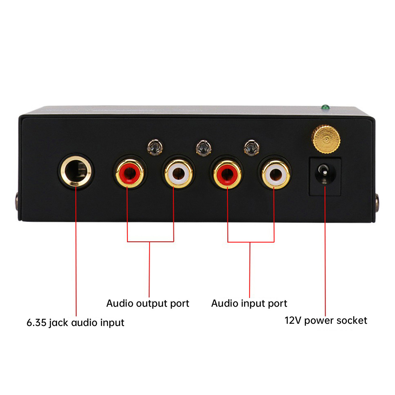 PP400 Ultra-Compact Phono Preamp Preamplifier With RCA 1/4Inch Support TRS Interfaces Preamplificador Phono Preamp EU