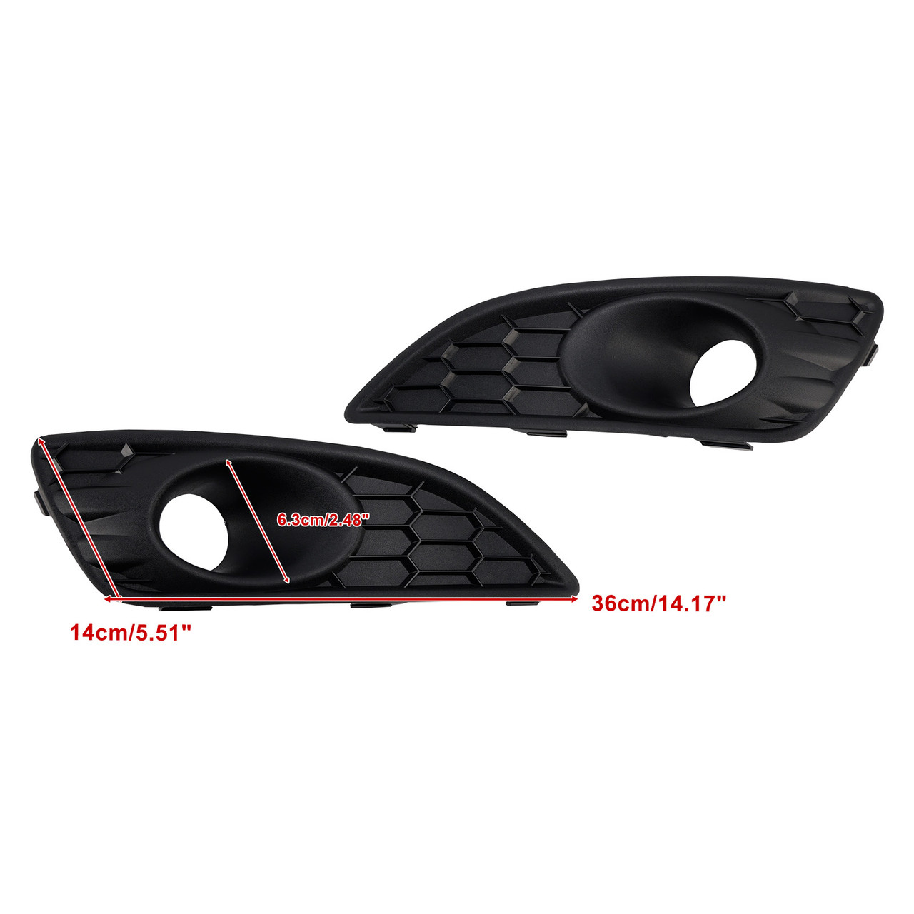 2013-2017 Ford Fiesta Van Fiesta Hatchback 3-Door 5-Door Sedan 2* Fog Light Cover Generic