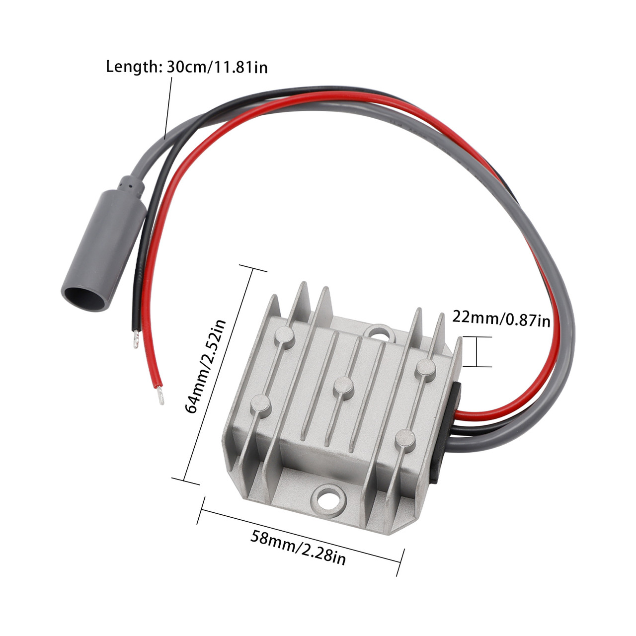 Mini 12V Adapter DC Step Up Converter 12V/24V To 30V 3.5A 105W Smart Boost