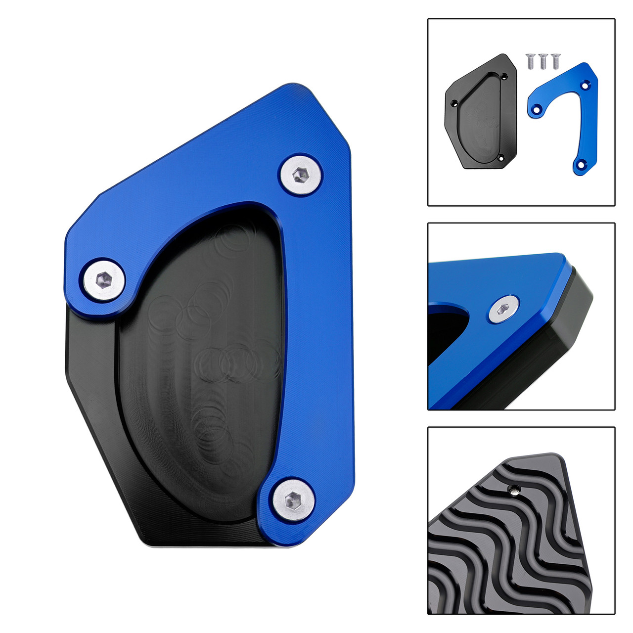 2011-2024 Suzuki V-strom 650 DL650 XT Kickstand Side Stand Extension Pad Blue Generic