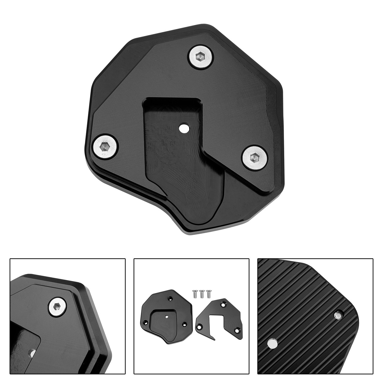 2008-2020 Suzuki GSXR1300R Kickstand Side Stand Extension Pad Black Generic