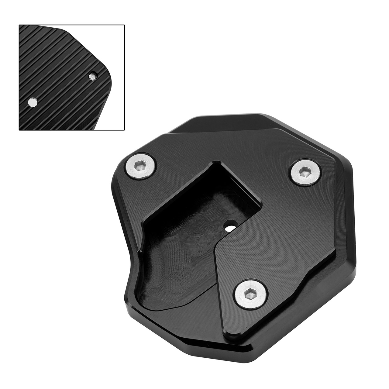 2008-2020 Suzuki GSXR1300R Kickstand Side Stand Extension Pad Black Generic