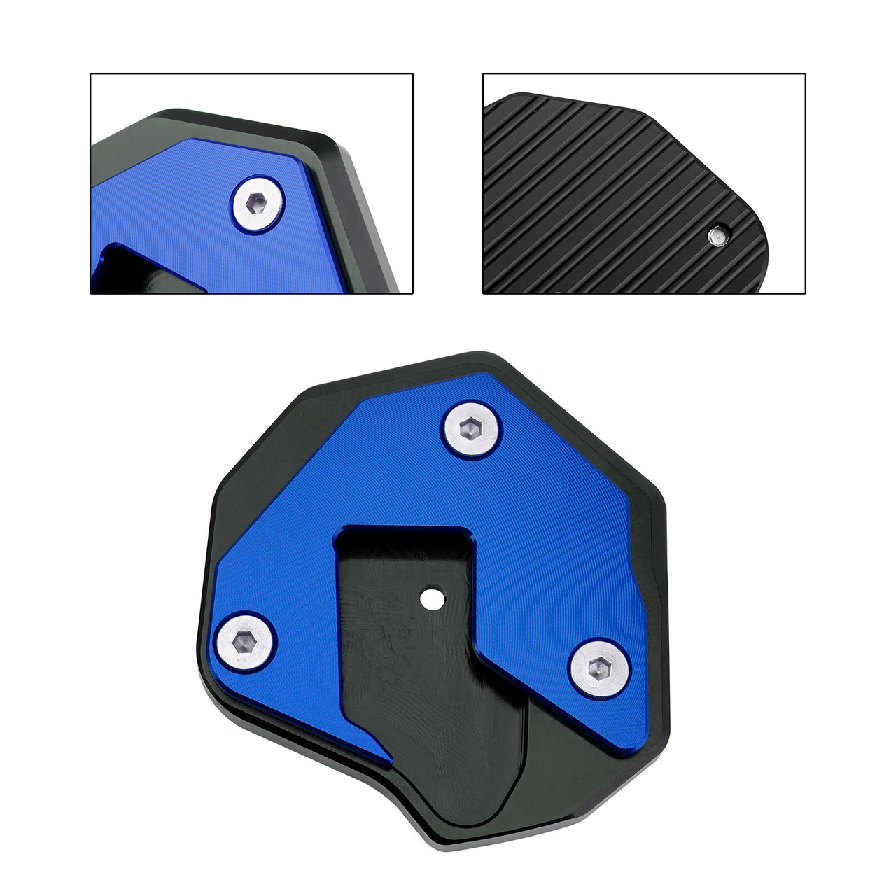 2008-2020 Suzuki GSXR1300R Kickstand Side Stand Extension Pad Blue Generic