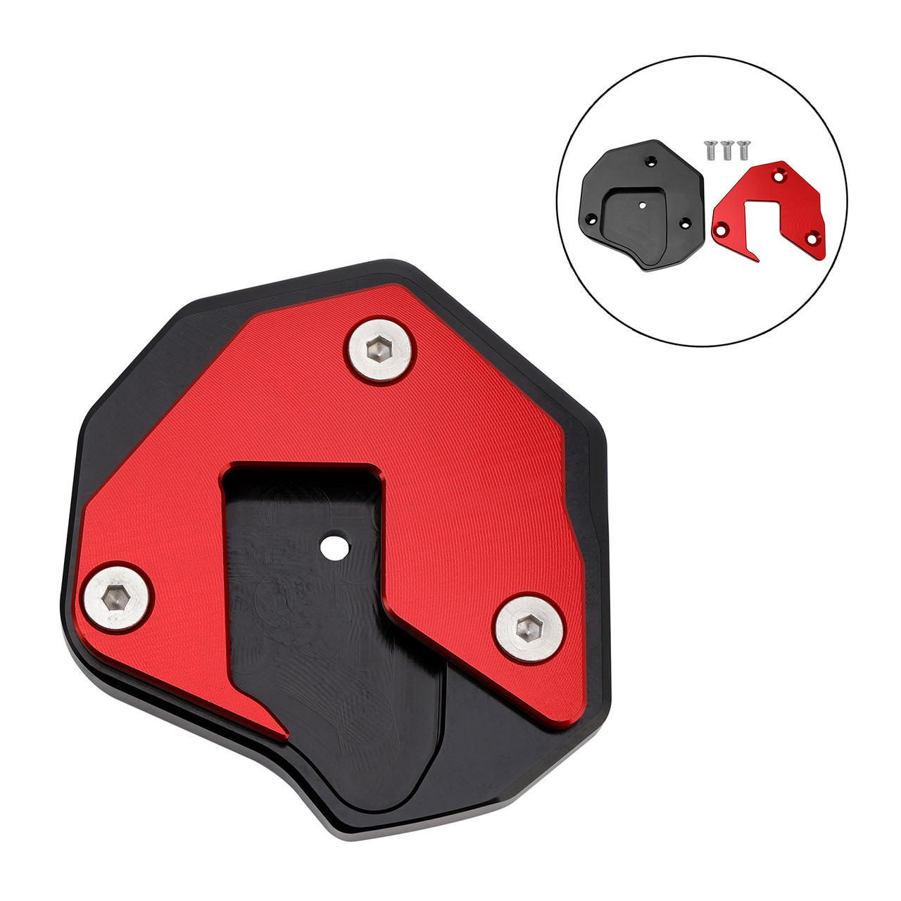 2008-2020 Suzuki GSXR1300R Kickstand Side Stand Extension Pad Red Generic