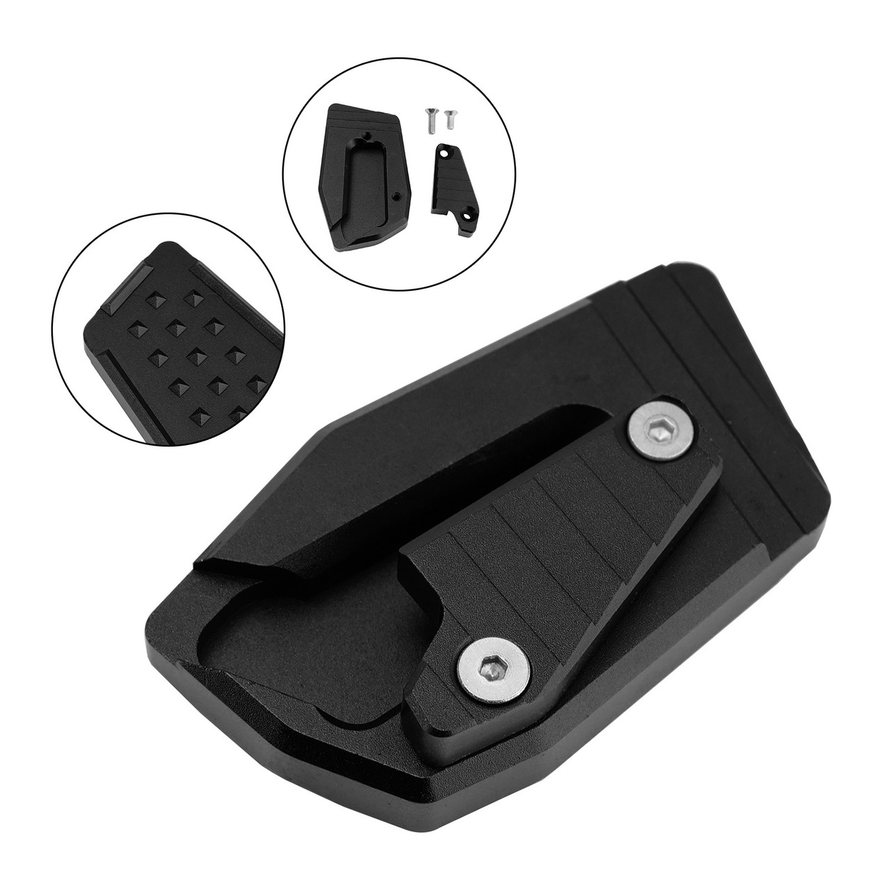 2017-2025 BMW K1600 Kickstand Side Stand Extension Pad Black Generic