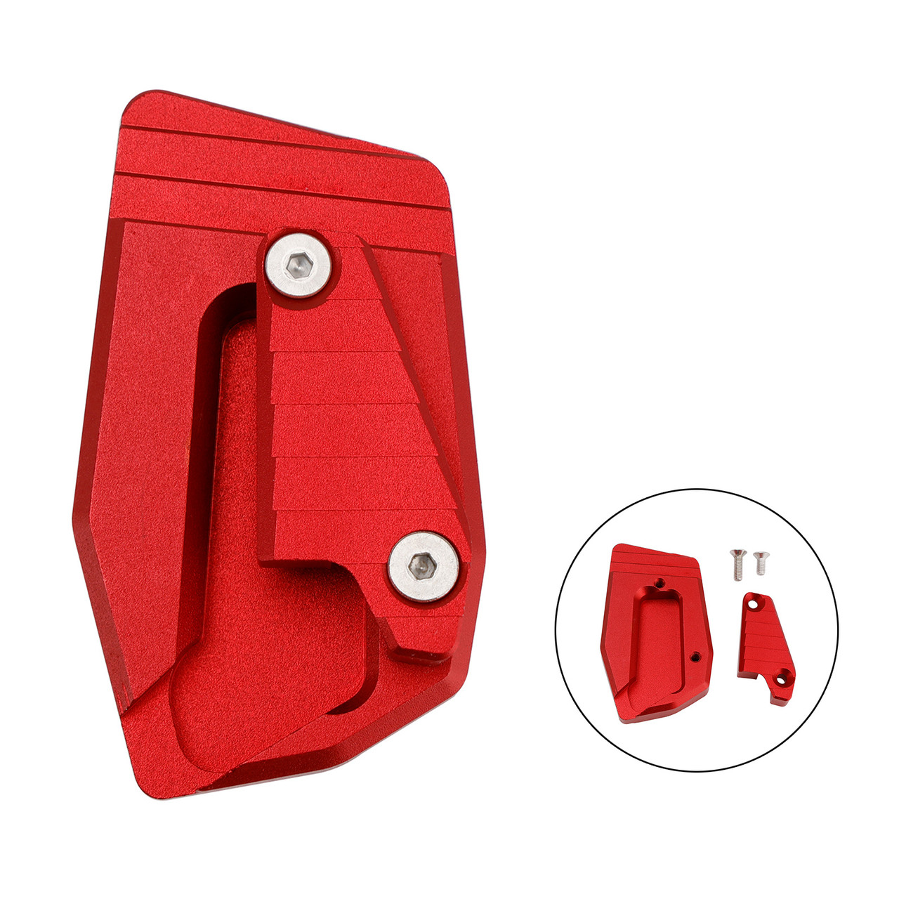 2017-2025 BMW K1600 Kickstand Side Stand Extension Pad Red Generic