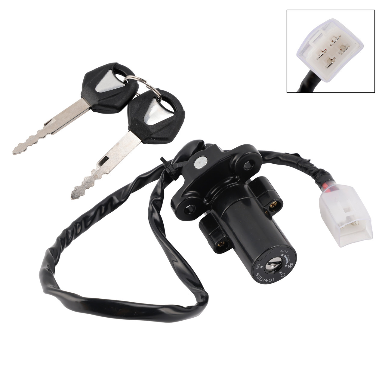 2020-2024 Yamaha MTN250-A MT25 MTN320-A MT03 4-Wire Ignition Switch Lock with Keys BS7-H2501-00 Generic