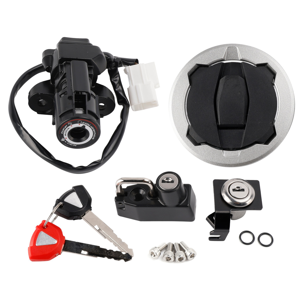2024-2026 Kawasaki EX500 Ninja Ignition Switch Lock Set, Gas cap